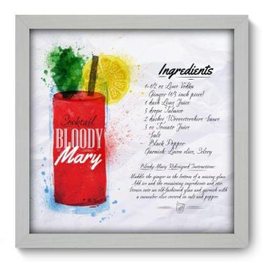 Imagem de Quadro Decorativo - Bloody Mary - 33cm x 33cm - 082qdcb - Allodi