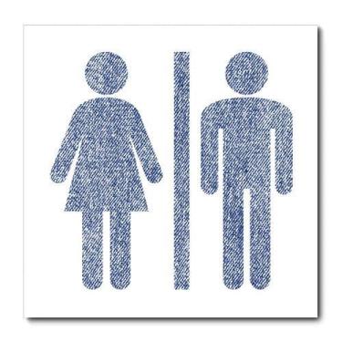 Imagem de Placa Decorativa - Banheiro Feminino e Masculino - 2013plmk - Allodi