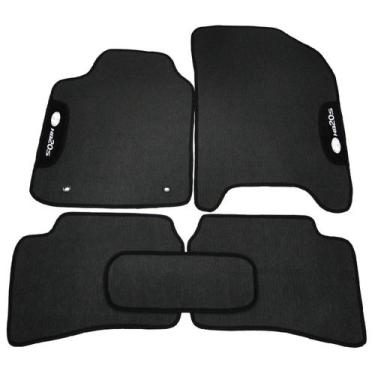 Imagem de Tapete Automotivo Hb20s Borracha PVC Preto 5 Peças - Tapecars