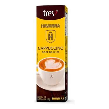 Imagem de Cappuccino em capsula doce de leite Havanna 11x10g un Tres, 10 Cápsula