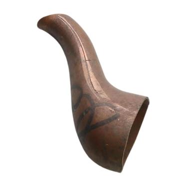 Imagem de SiaBiced Bico de reposição para chaleira de cobre, bico longo e curvo com apito, metal, fácil instalação, acessórios para cozinha doméstica, 8.5x3.5 Cm