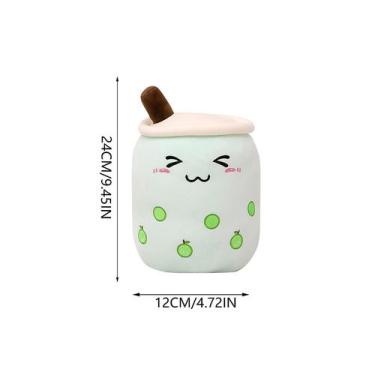 Imagem de Bonito e macio simulação fruta leite chá xícara travesseiro brinquedo 