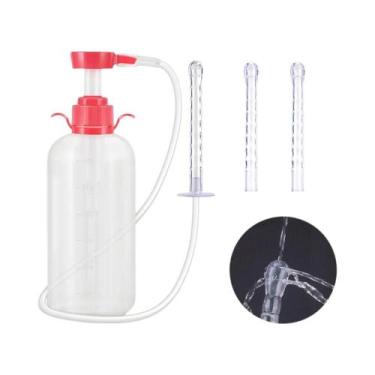 Imagem de Irrigador Vaginal Reutilizável De 300/600ML, Limpador Anal, Enema, Kit