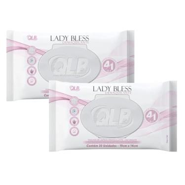 Imagem de Kit Toalha Demaquilante 2 Pacotes Limpeza Facial Lady Bless Lenço Umedecido