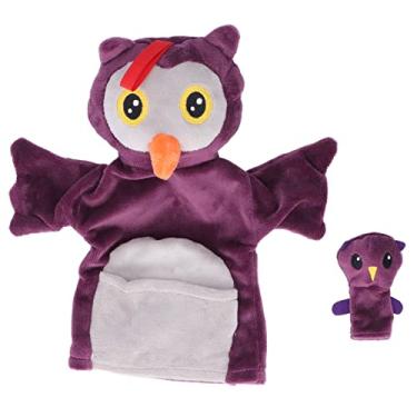 Imagem de Fantoche de Mão para Adultos, Boneco de Brinquedo de Fantoche de Mão Multifuncional Desenho Animado Animal Coruja Interação Pai-filho para Jogos Imaginativos para Sala de Aula