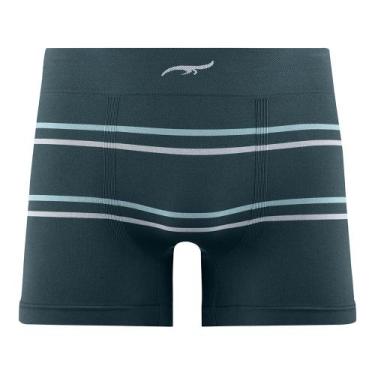 Imagem de Cueca Boxer Listrada sem Costura Midnight Zee Rucci, GG