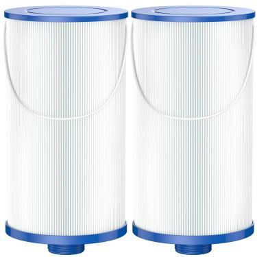 Imagem de Filtro de spa para banheira de hidromassagem FC-2402: compatível com Watkins 303279 78460 PFF42TC-P4 Filbur FC-2402 5CH-37 ACT-50SQFLTR LSX1057 3.8 cm MPT Thread Premium Trilobal Spa filtro para água