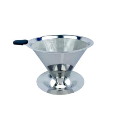 Imagem de Coador de Café em Inox, Reutilizável, 12 cm x 10 cm, Filtro de Papel 103