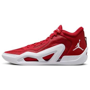 Imagem de Tênis de basquete Jordan Tatum 1 Team Bank (FB2863-600, vermelho academia/branco/branco), Vermelho/branco/branco, 39