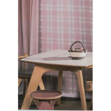 Imagem de Papel de Parede infantil Vinílico- Xadrez quadros revoada 4459 - bobin