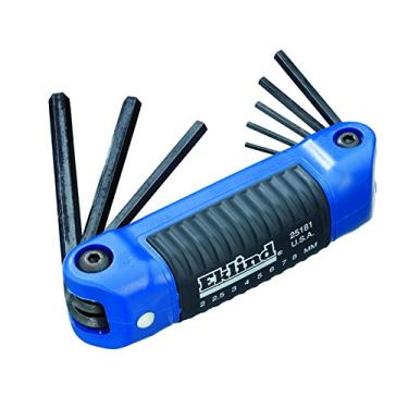 Imagem de Chave Allen EKLIND 25181 Ergo-Fold Dobrável Chave Allen - Conjunto de 8 peças Métricas Tamanhos 2-8