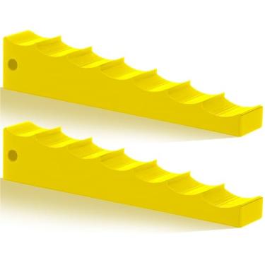 Imagem de Lasnten 2 peças de cunhas de bloco de pontapé cotovelos de conduíte de 90 graus compatíveis com: tamanhos de conduíte de 1/5.1 cm, 3/10.2 cm, 2.5 cm e 1-1/10.2 cm (amarelo)