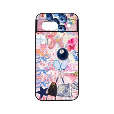 Imagem de qizjio Capa de telefone moderna colagem à prova de choque capa protetora para celular para Google Pixel 8A