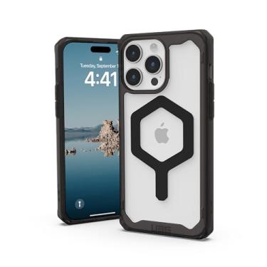 Imagem de URBAN ARMOR GEAR Capa UAG compatível com iPhone 15 Pro Max de 6,7 polegadas Plyo preto/preto ímã integrado compatível com MagSafe Capa protetora transparente transparente resistente anti-amarelamento