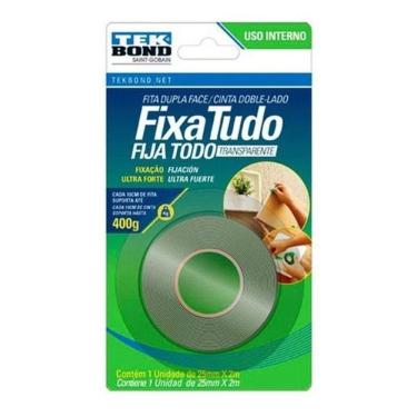 Imagem de Fita Fixa Tudo Supertape Tekbond 25mm x 2m Transparente
