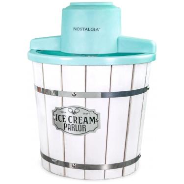 Imagem de Máquina de Sorvete Elétrica Estilo Parlor Nostalgia, Sorvete Macio à Moda Antiga que Faz Frozen Yogurt ou Gelato em Minutos