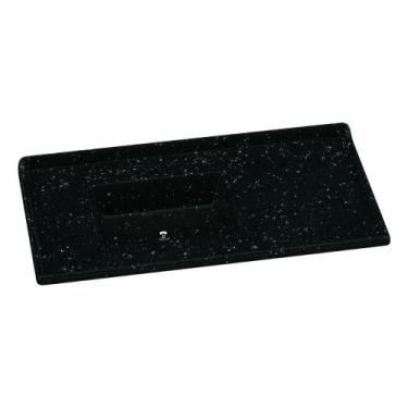 Imagem de Pia de Cozinha Mármore Sintético 100x53cm Multimóveis CR20478, Preto