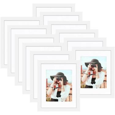 Imagem de Conjunto de molduras Picrit 8x10 (12 molduras) branco