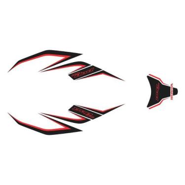 Imagem de Adesivo Compatível Honda Pop 110 2015 a 2021 - Protetor Tank Pad - Cro