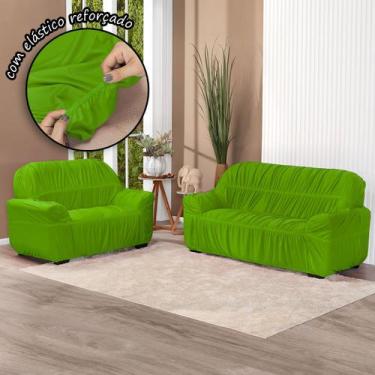 Imagem de Capa para Sofá King Elasticada Lisa 2 E 3 Lugares - Lenharo Enxovais, 
