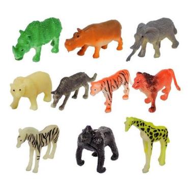 Imagem de Coleção infantil zoo animal 1 unidade kit completo polibrinq, COLEÇÃO 