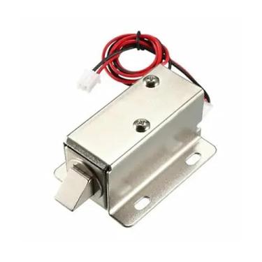 Imagem de 1 unidade DC 12V 0,8A 11,4 mm Conjunto de trava solenoide eletromagnética para fechadura de porta Electirc