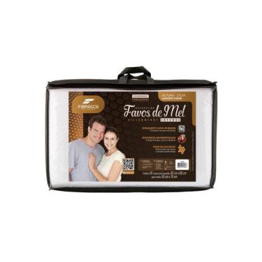 Imagem de Travesseiro Prata Favos De Mel Intense Lavável 50x70 - Fibrasca, 1 Uni