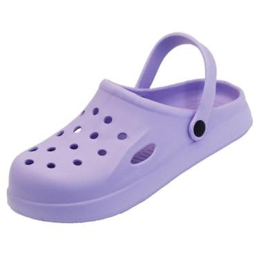 Imagem de Tamancos macios de jardim para mulheres e homens, sem cadarço, tira no calcanhar, sandálias mules, chinelos leves, praia, casa, roupa casual, antiderrapante, sola de almofada de ar, escorregadores