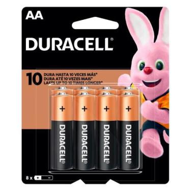 Imagem de Pilha Alcalina aa Mn2400b8 Duracell Cartela Com 8 Unidades