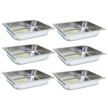Imagem de 6 Cuba Gastronomica Inox 1/2x65 Gn Buffet Cozinha Restauran - JMA Inox