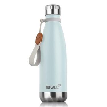 Imagem de Garrafa de água Thermos Mollcity 500ml isolada sem BPA