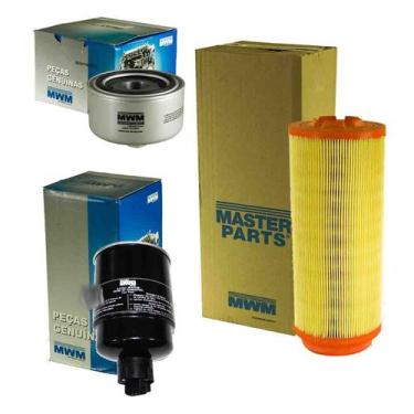 Imagem de Kit Filtro Ar Combustível Lubrificante S10 E Blazer 2.8 MWM 2006 a 201