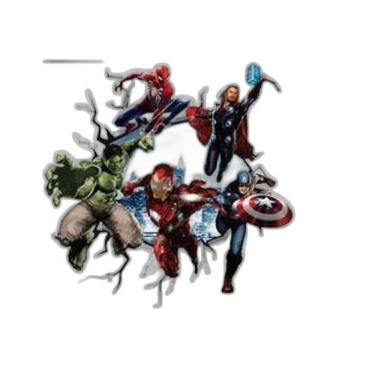 Imagem de Adesivo De Parede Buraco Vingadores Mod03
