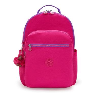 Imagem de Mochila Kipling Seoul XL com Porta Notebook Azelea Rosa 
