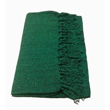 Imagem de Manta Para Sofá e Cama em Algodão 2,40x1,80 - Armarinho Silva, Verde M
