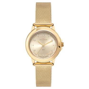 Imagem de Relógio Technos Feminino Ref: 2036nbb/1x Elegance Mesh Dourado