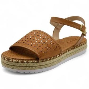 Imagem de Sandalia Feminina Flatform Moda Conforto Corda Moleca-Feminino