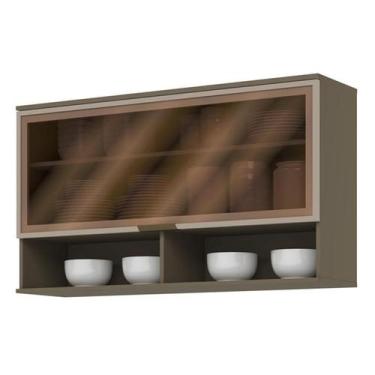 Imagem de Aéreo 1 Pt Basculante Vidro 120 cm Connect Duna - Henn