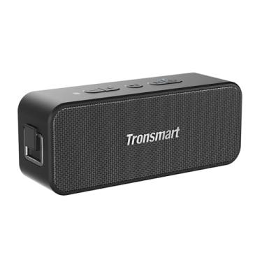 Imagem de Caixa De Som Bluetooth Portátil T2 Plus Preta, Áudio Potente Com Graves, Resistente À Água IPX7, Bateria 24h, Som Estéreo TWS, Perfeito Para Viagem, Praia E Piscina