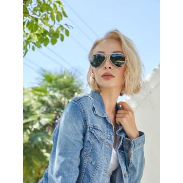 Imagem de Óculos de sol aviador polarizados para homens, óculos de sol polarizados para dirigir, pescar, golfe, Prateado, cinza