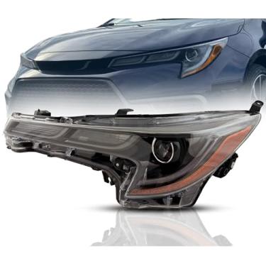Imagem de Substituição do conjunto de faróis para Toyota 2020 2021 2022 Corolla SE/XLE/XSE Sedan faróis de LED com lâmpada e DRL, lado esquerdo/motorista, Partslink TO2502287/OEM 81150-02S50