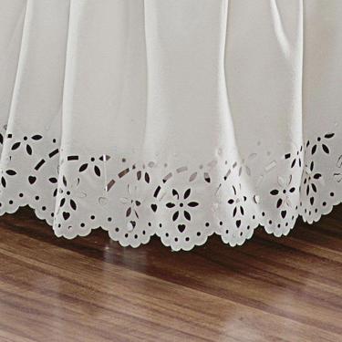 Imagem de Saia Babado Cama Casal King Palha