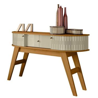 Imagem de Aparador Buffet Para Sala De Estar Estoril - 7 Decor Cumaru E Opala