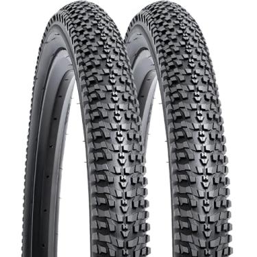 Imagem de YUNSCM 2 peças de pneus de mountain bike de 66 cm 26 x 1,95/53-559 compatíveis com pneus de bicicleta de 26 x 1,95 26 x 2,0 (Y-1054)