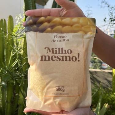 Imagem de Milho Mesmo Flocão de Milho Orgânico, Não-Transgênico, 500g