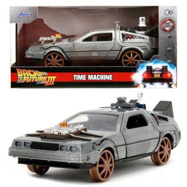Imagem de Delorean Back To the Future 3 versão trilho Jada 1/32