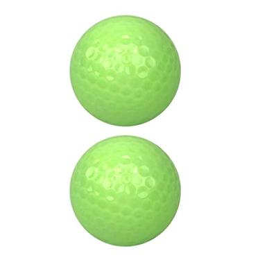 Imagem de Bolas luminosas de golfe profissionais – Conjunto de 2 | Bolas brilhantes para prática de esportes noturnos | Alta elasticidade e qualidade premium | Bolas de treinamento de golfe para distância