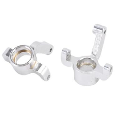 Imagem de Generic Braço Articulado Dianteiro RC, Desempenho de Desgaste do Suporte do Cubo de Direção Dianteiro Resistente para Carro RC 1/24 (Prata)