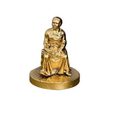 Imagem de Miniatura Religiosa Orixás E Guias Em Resina 3D Dourada 5 Cm