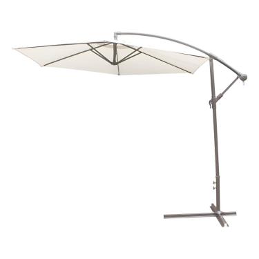 Imagem de Ombrelone Lateral De Aluminio Cobertura Branca 245x270 Cm